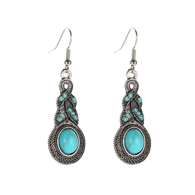 Turquoise Woven Drop Jewelry Set