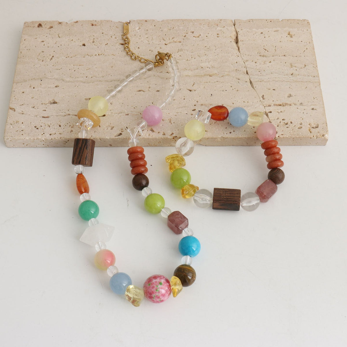 Colorful Mixed Bead Necklace