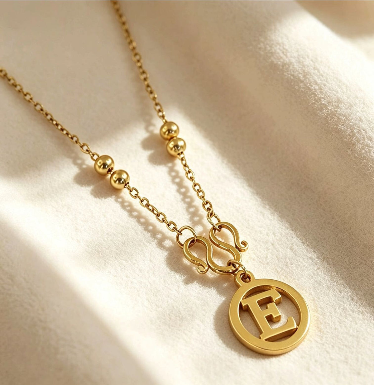 Initial Love Knot Necklace