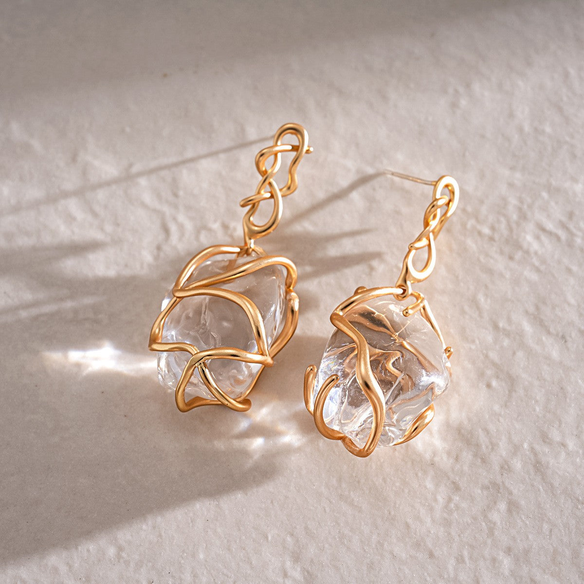 Wire Wrapped Crystal Pendant Necklace