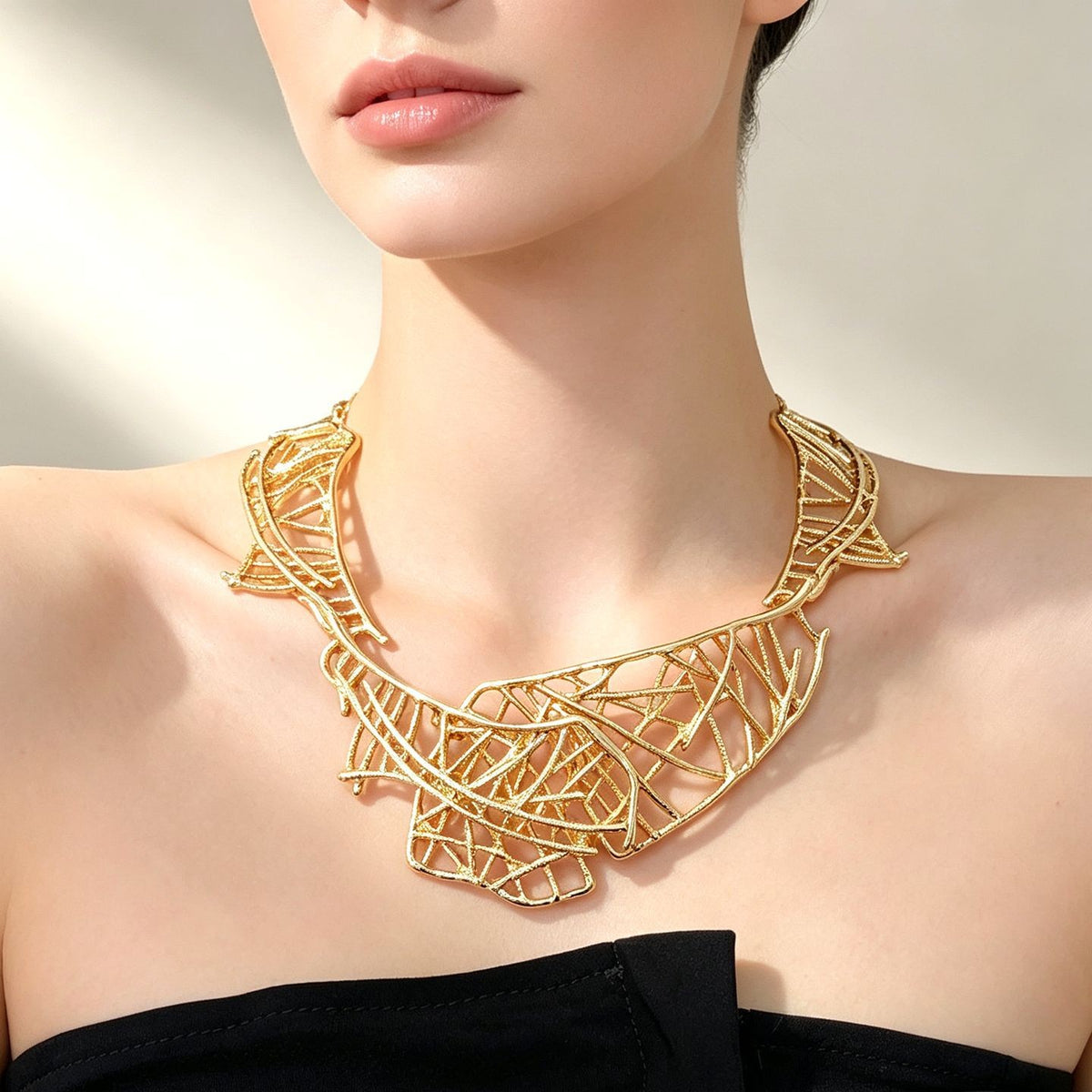 Woven Branch Collar Necklace