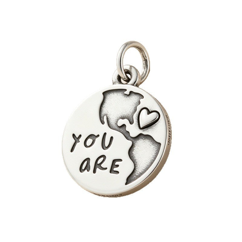 You Are My World Globe Pendant
