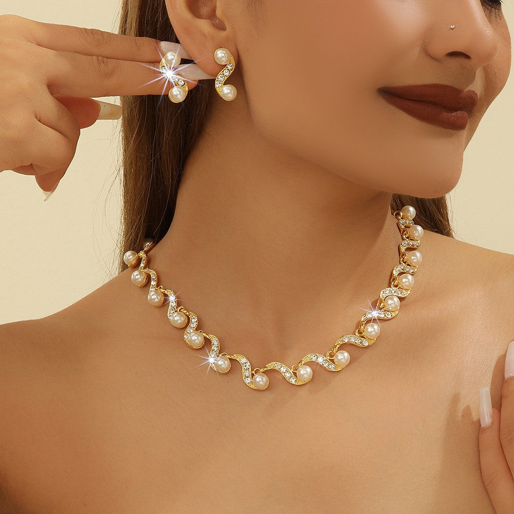 Pearl Wave Jewelry Set