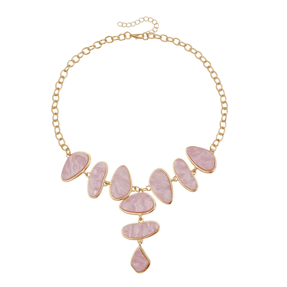 Tortoise Shell Cascade Necklace & Earring Set