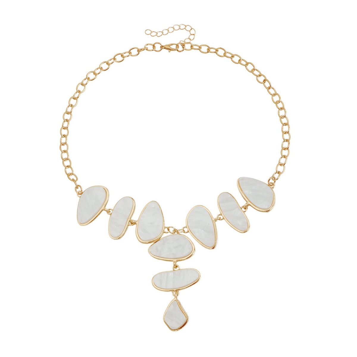 Tortoise Shell Cascade Necklace & Earring Set