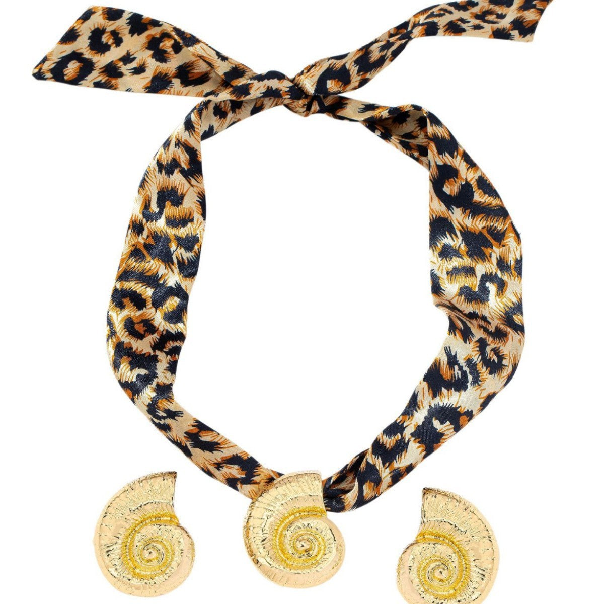 Spiral Shell & Leopard Print Jewelry Set