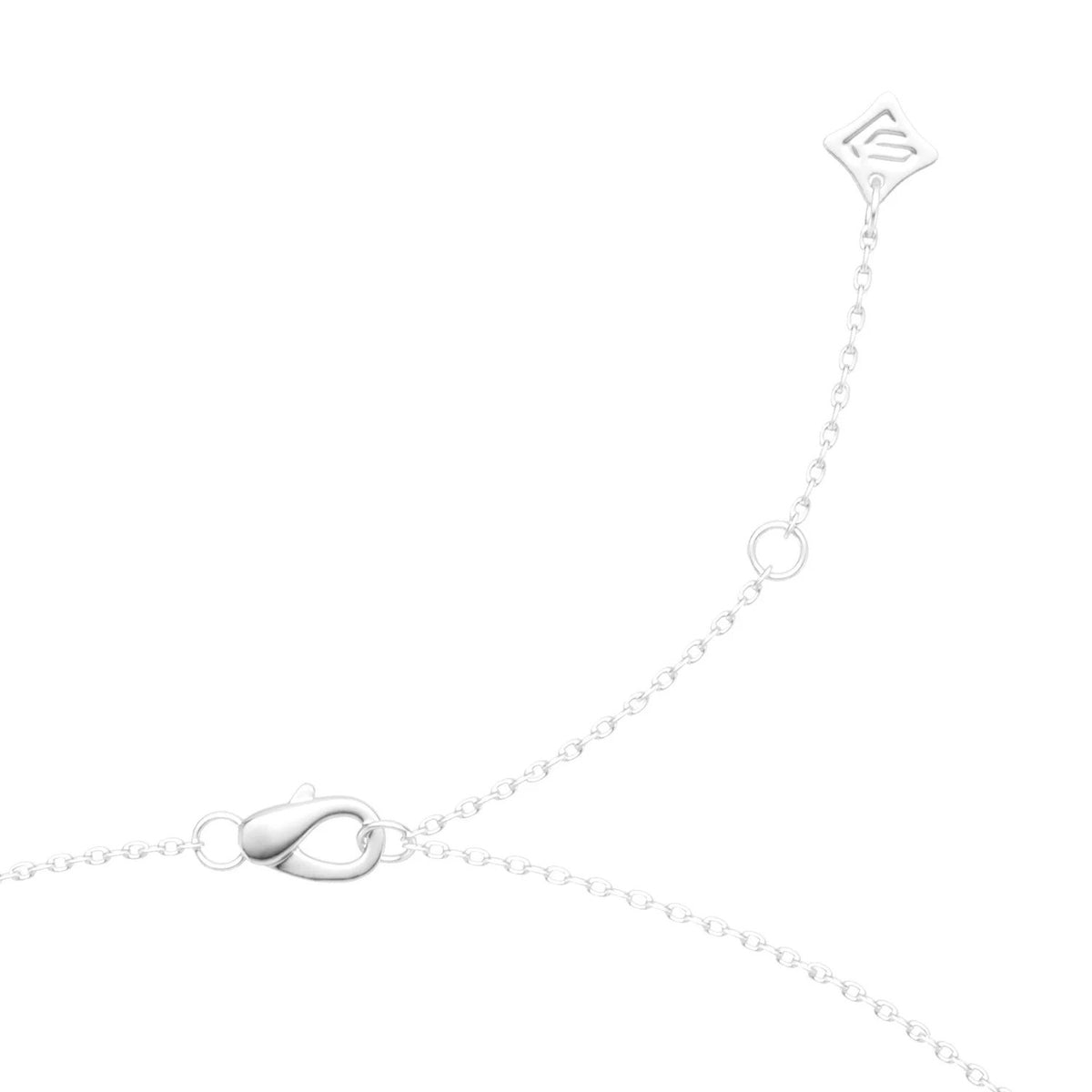 Crystal Halo Initial C Necklace