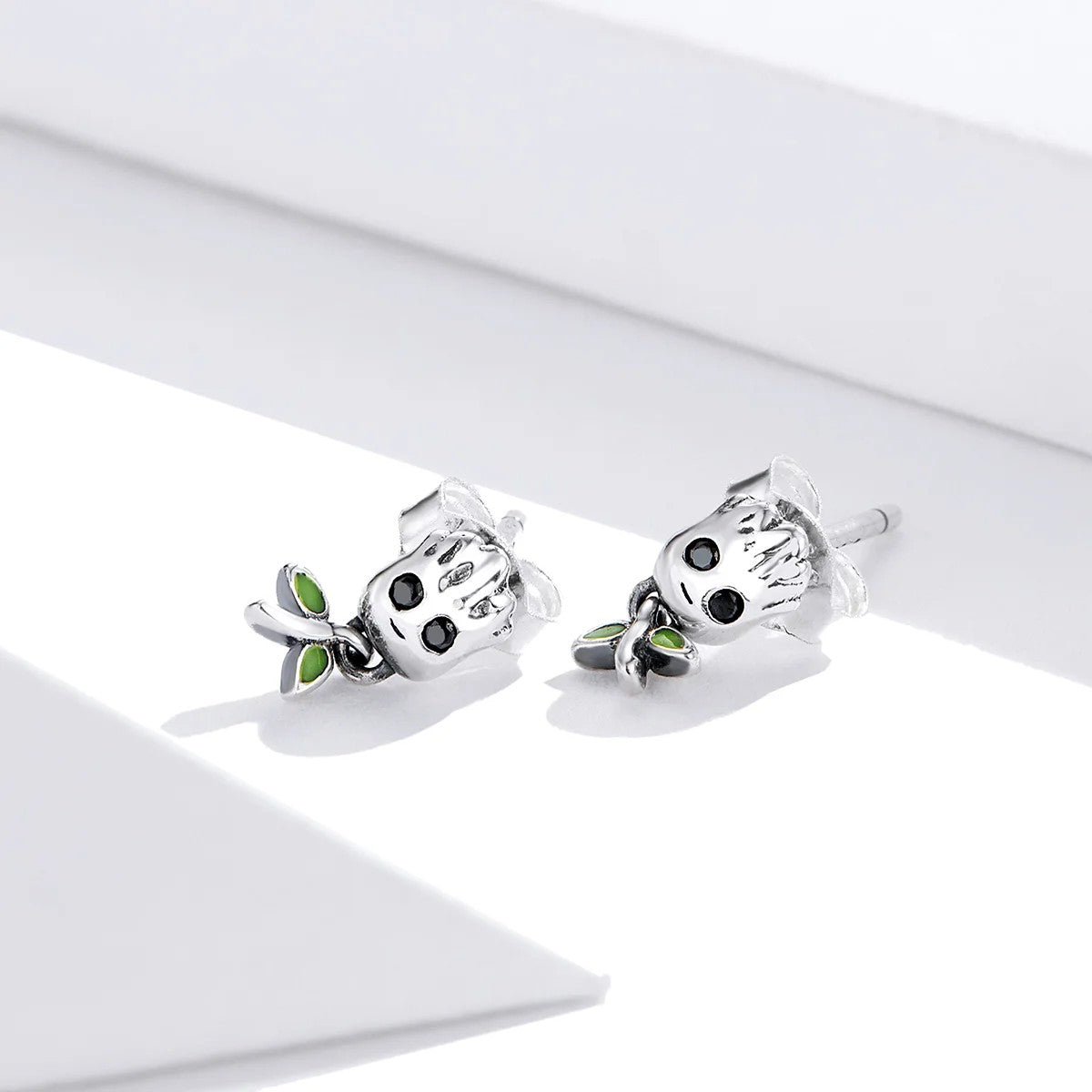 Green Sprout Drop Earrings