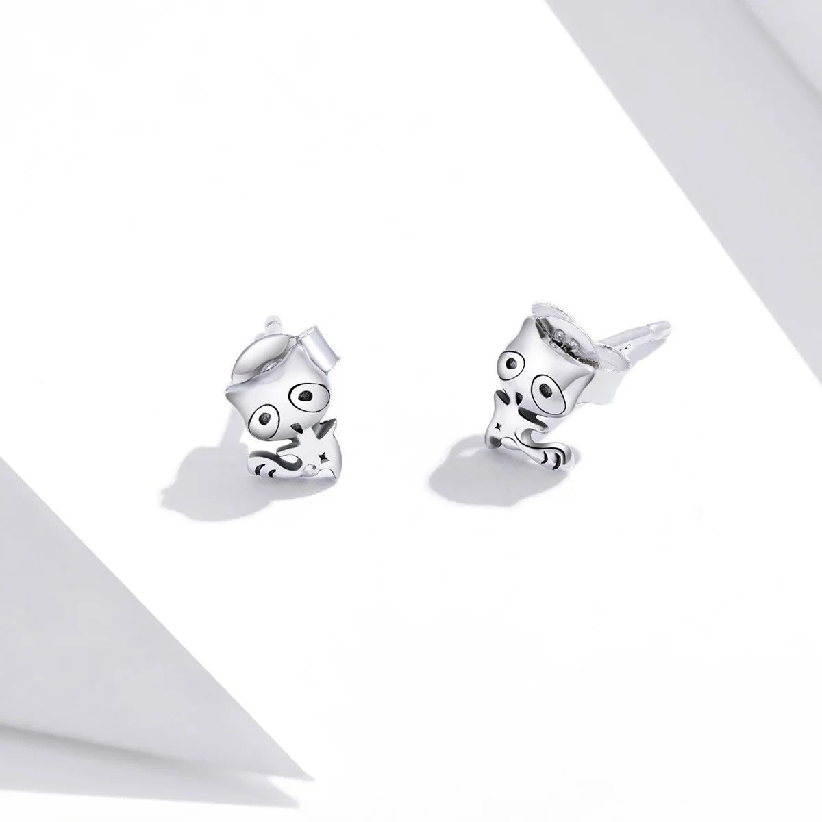 Playful Raccoon Stud Earrings
