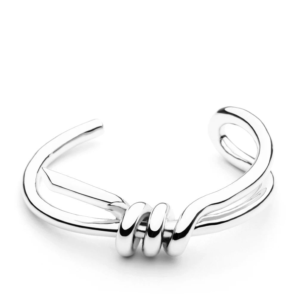 Double Loop Knot Cuff Bracelet