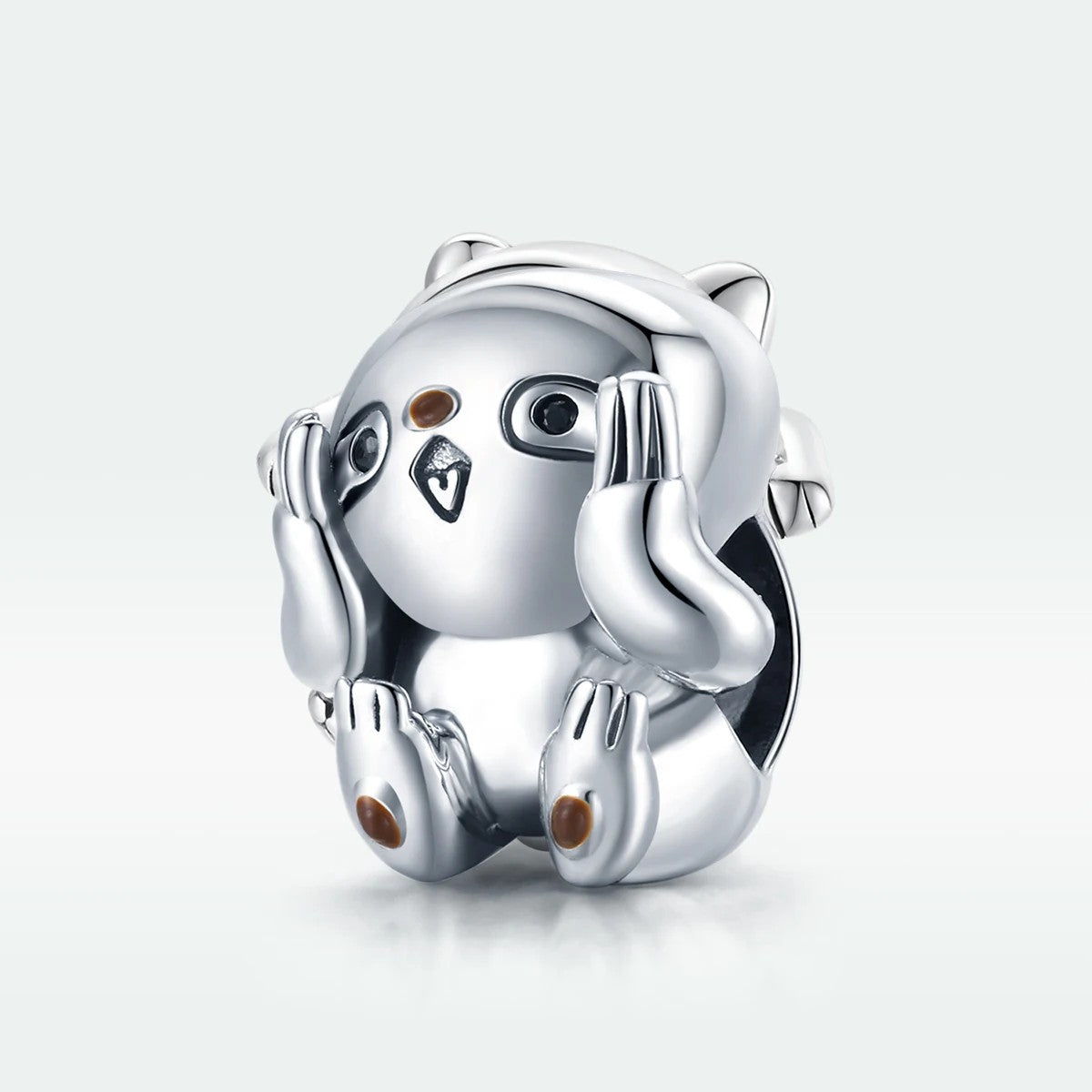 Covered Eyes Sloth Charm