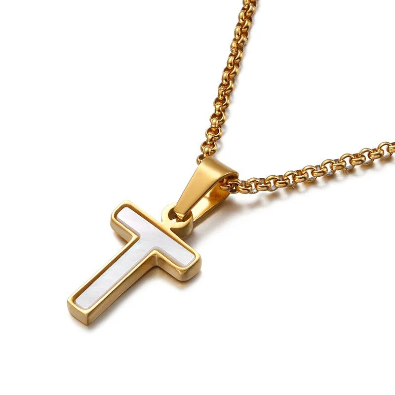 Enamel Initial Letter Necklace