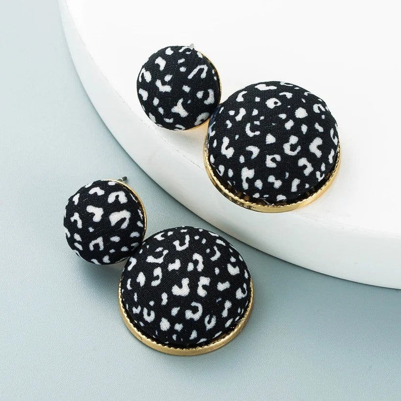 Leopard Print Statement Earrings