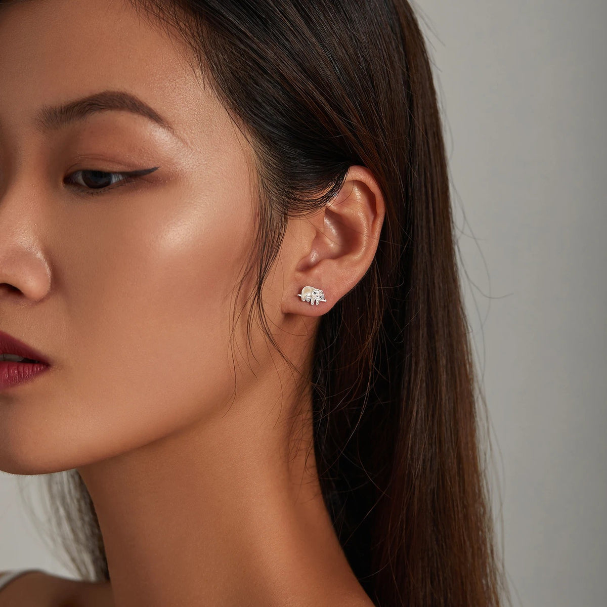 Brown Sloth Stud Earrings