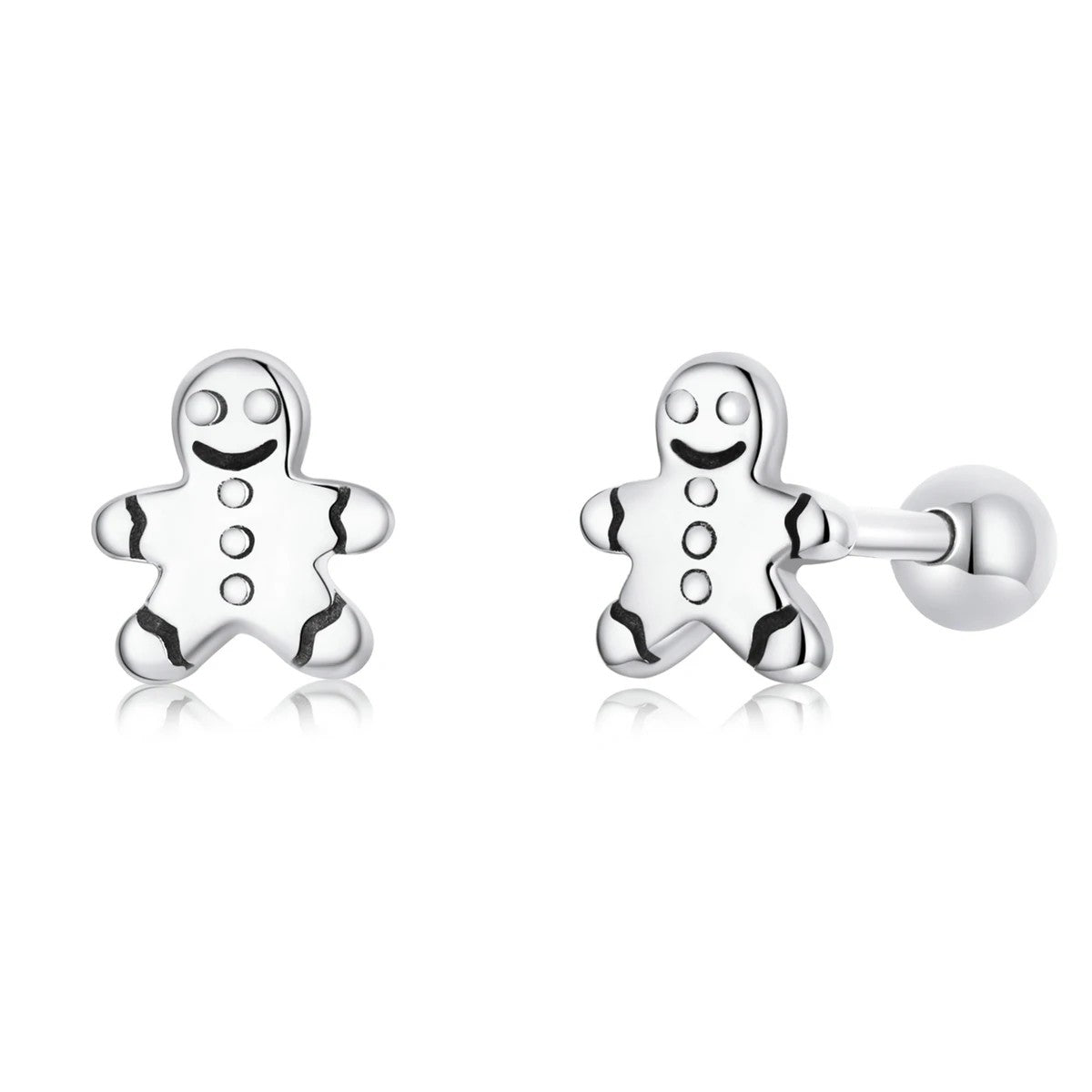 Gingerbread Man Stud Earrings