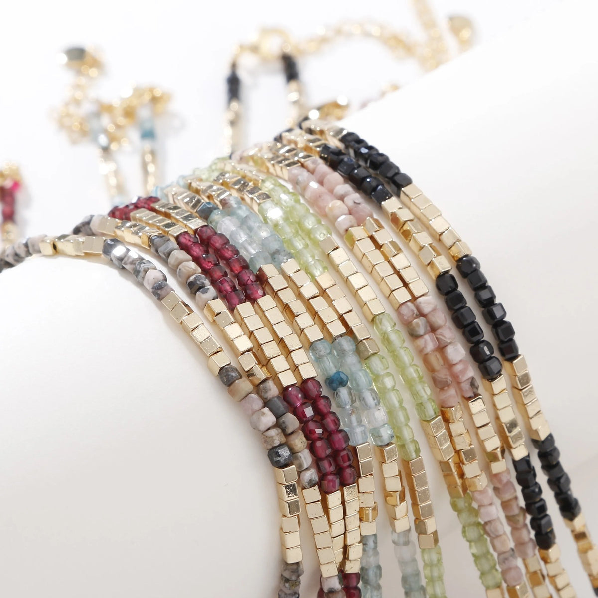 Old English Initial Beaded Necklace