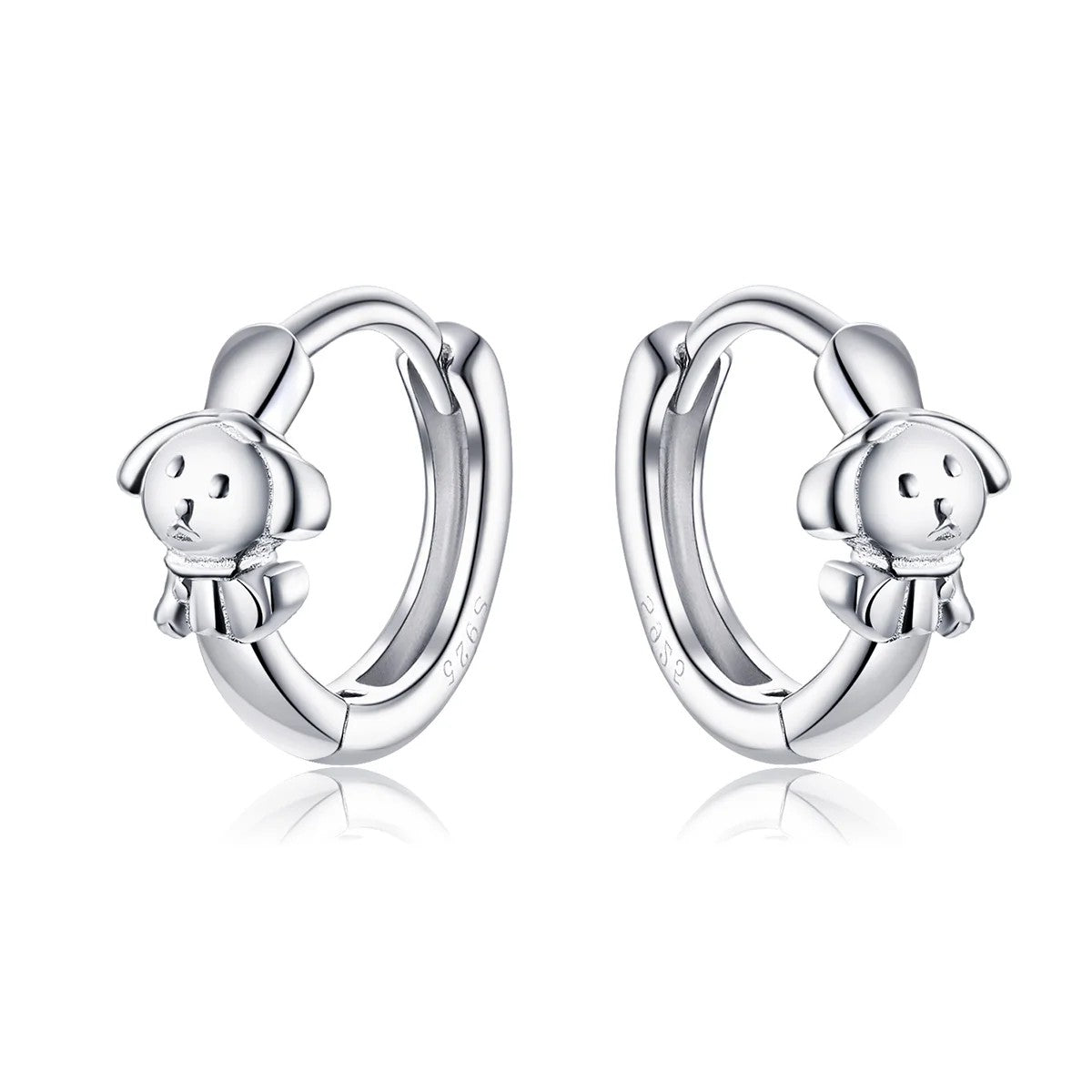 Puppy Hoop Earrings