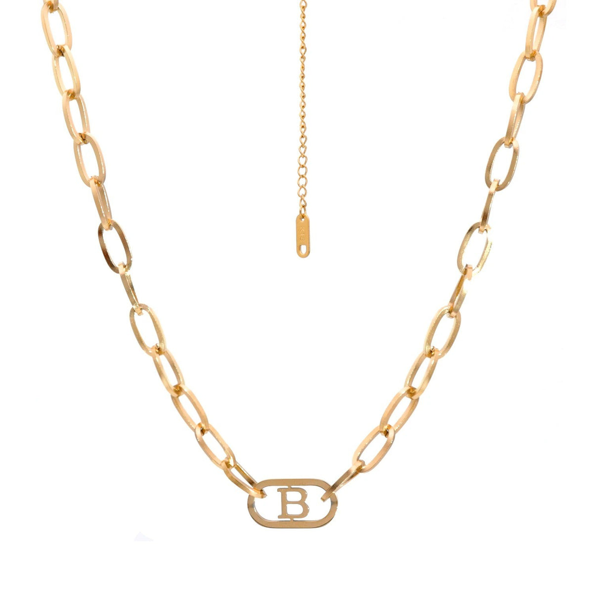 Initial B Link Necklace