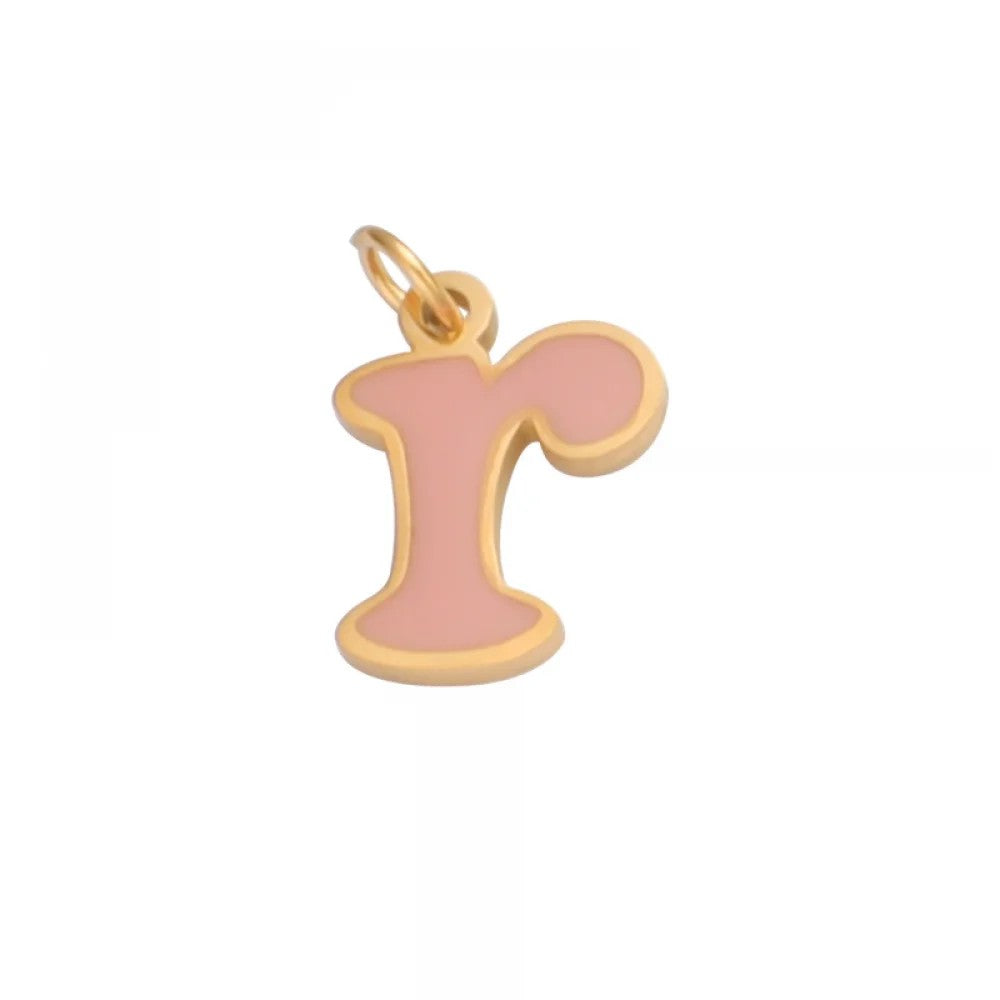 Colorful Enamel Letter Necklace