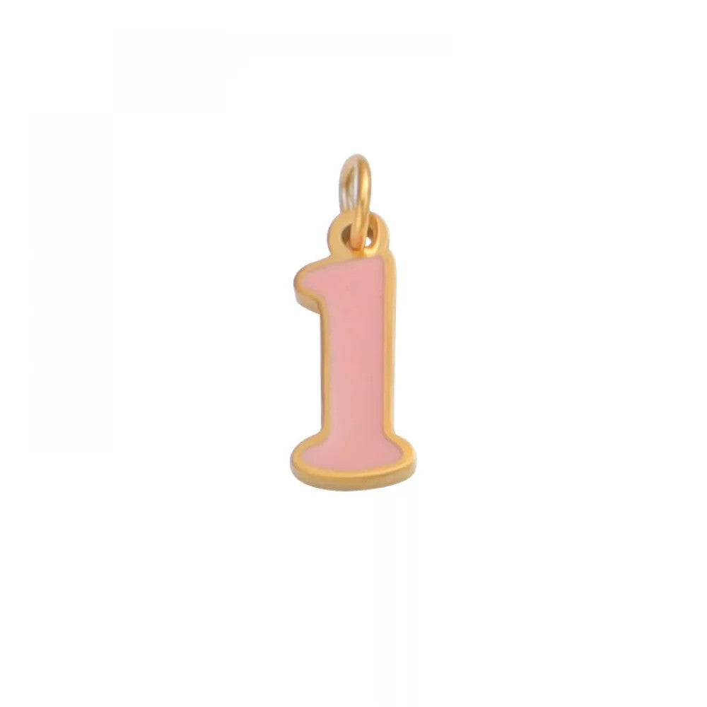 Colorful Enamel Letter Necklace