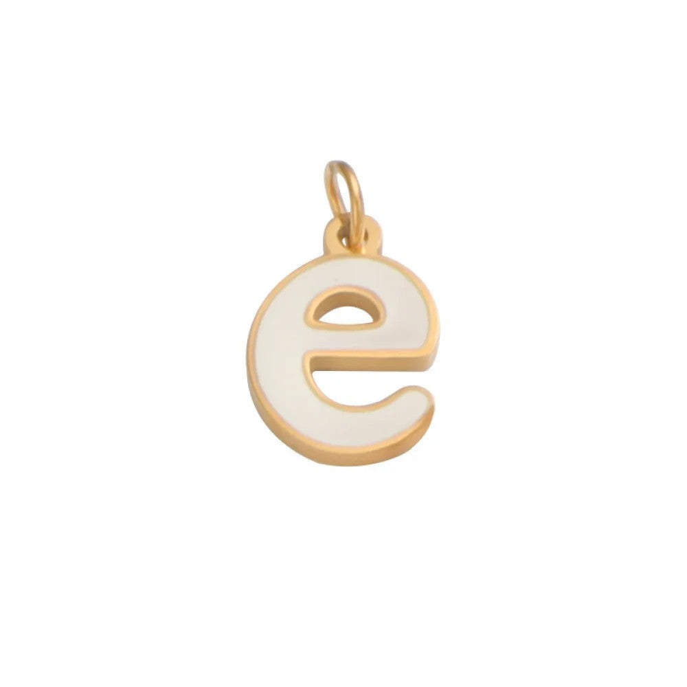 Colorful Enamel Letter Necklace