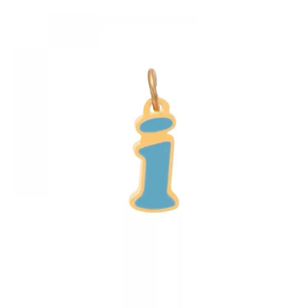 Colorful Enamel Letter Necklace