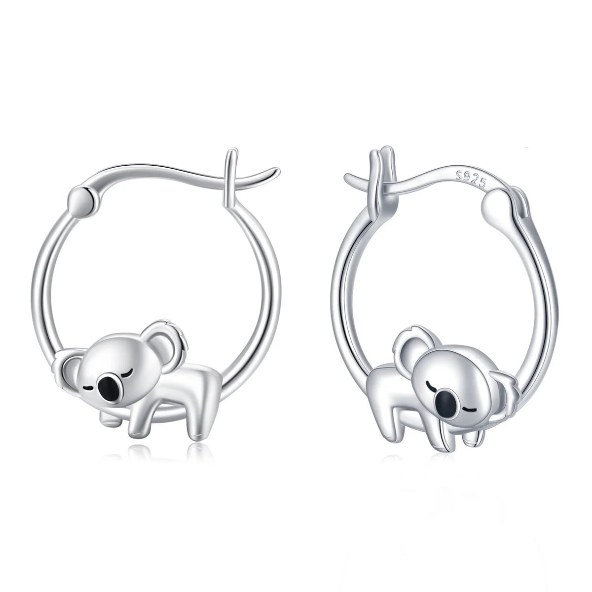 Koala Huggie Hoop Earrings