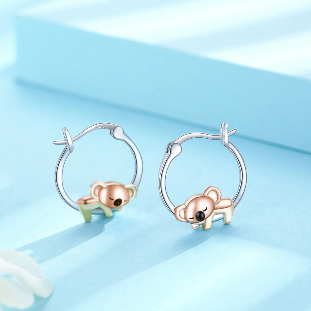 Koala Huggie Hoop Earrings
