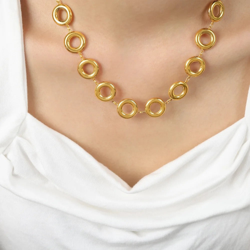 Open Circle Link Jewelry Set