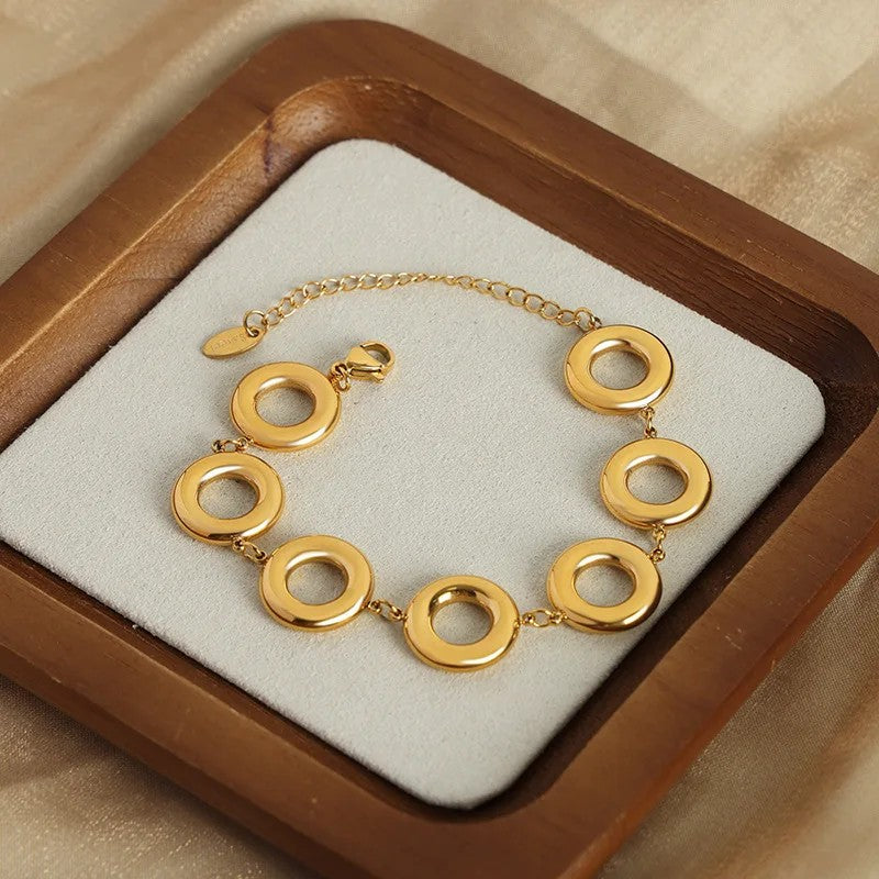 Open Circle Link Jewelry Set