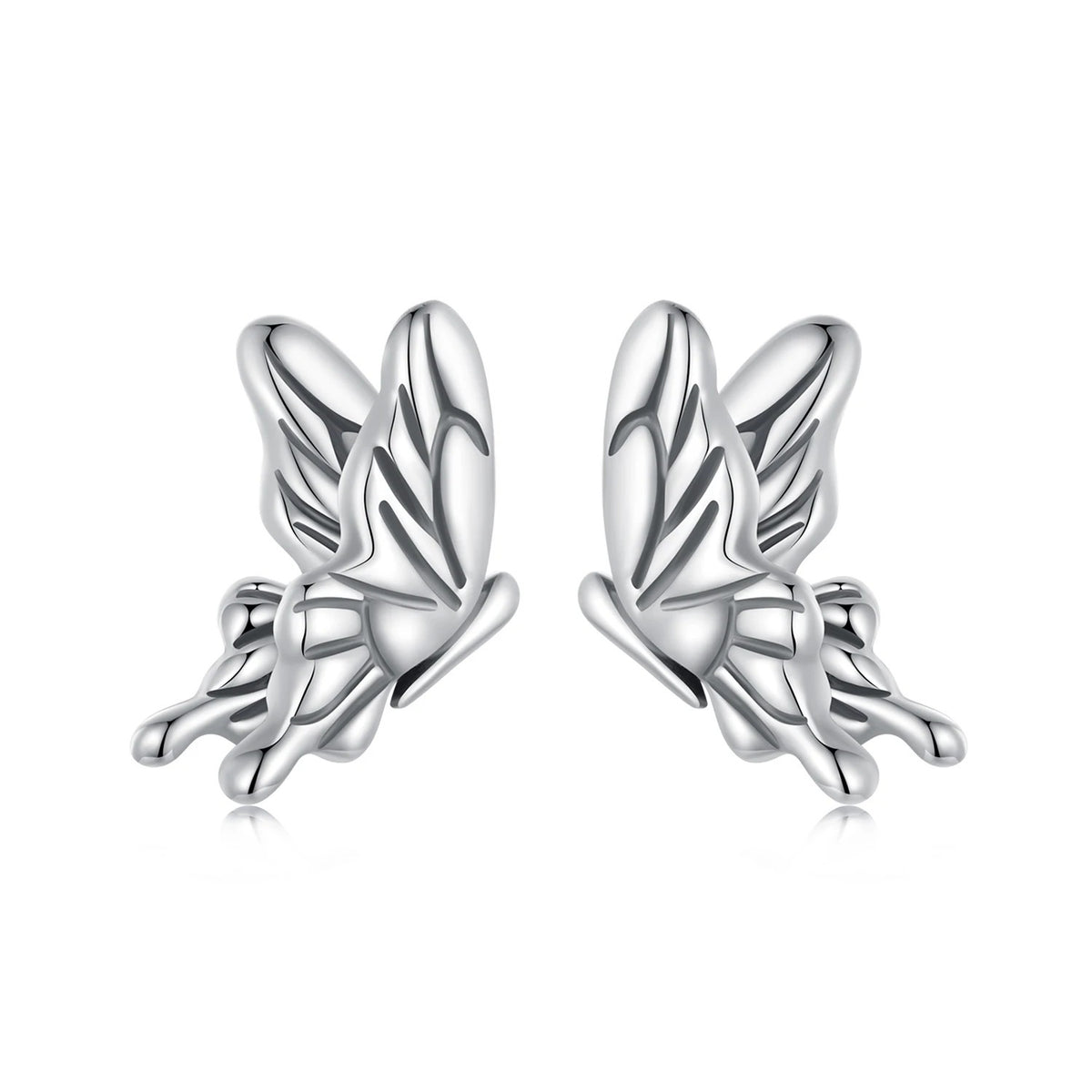 Bear Heart Crystal Stud Earrings
