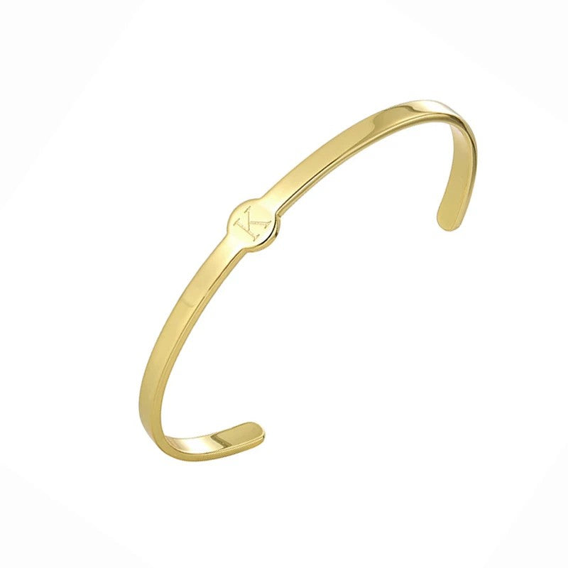 Personalized Initial Cuff Bracelet