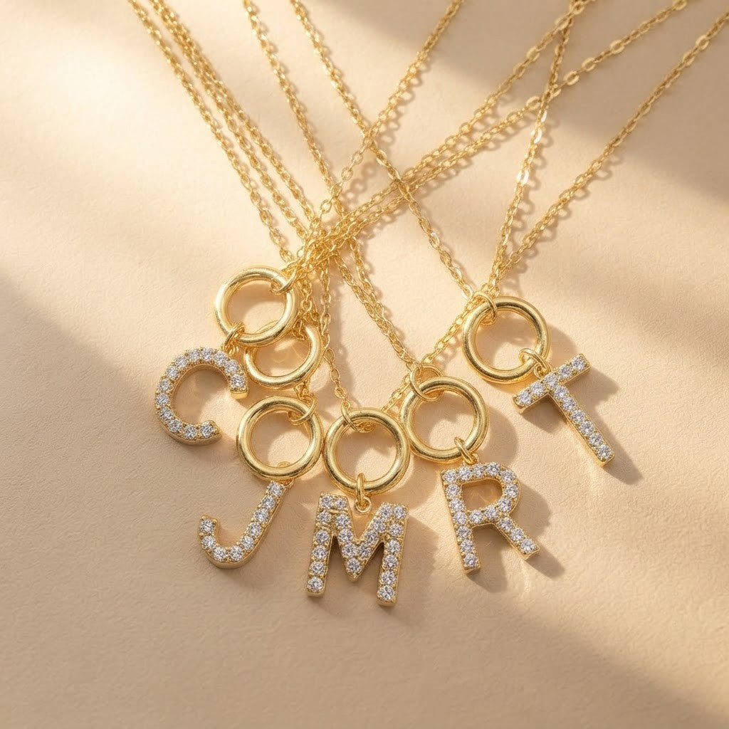 Crystal Letter L Pendant