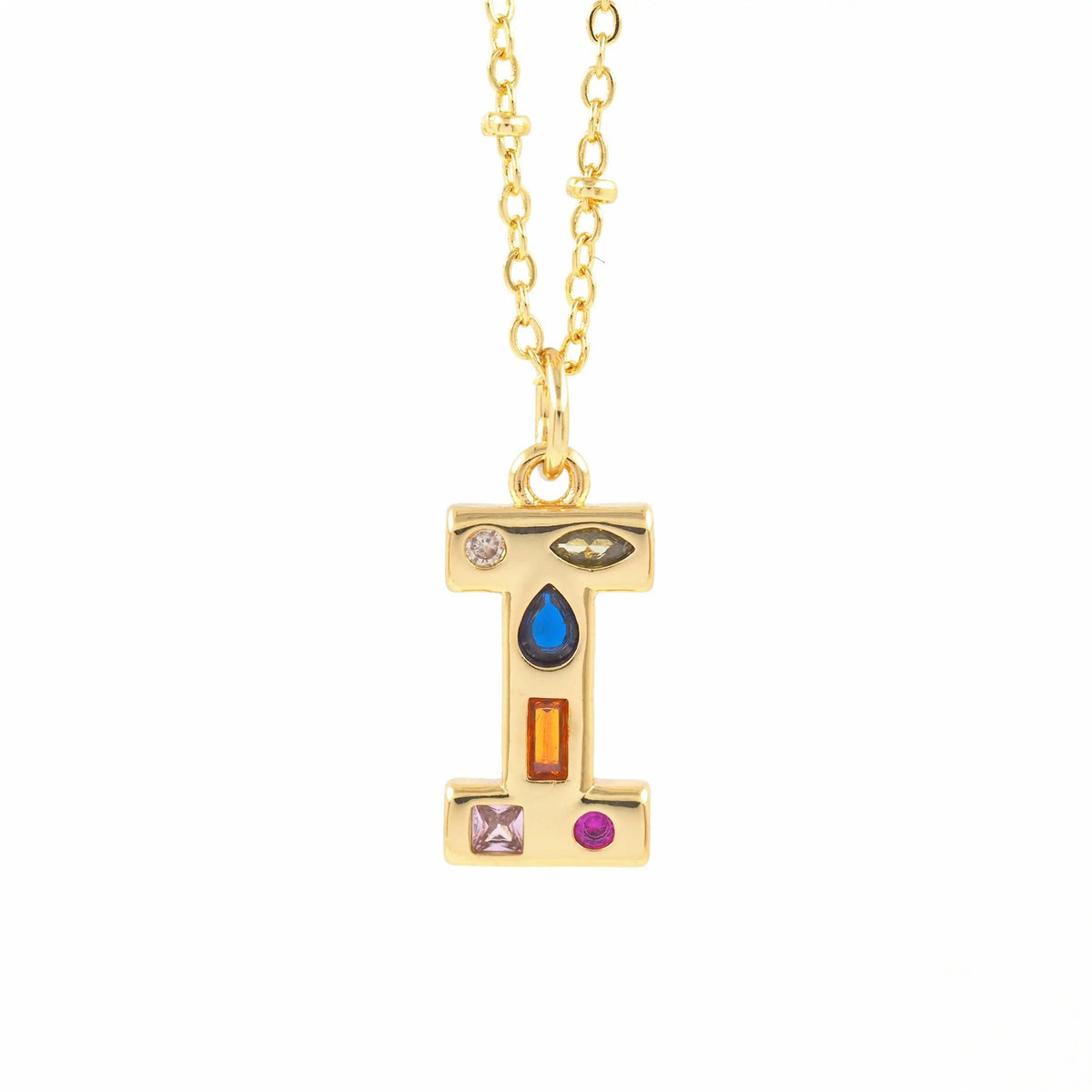Colorful Initial Necklace