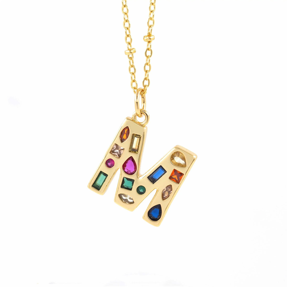 Colorful Initial Necklace
