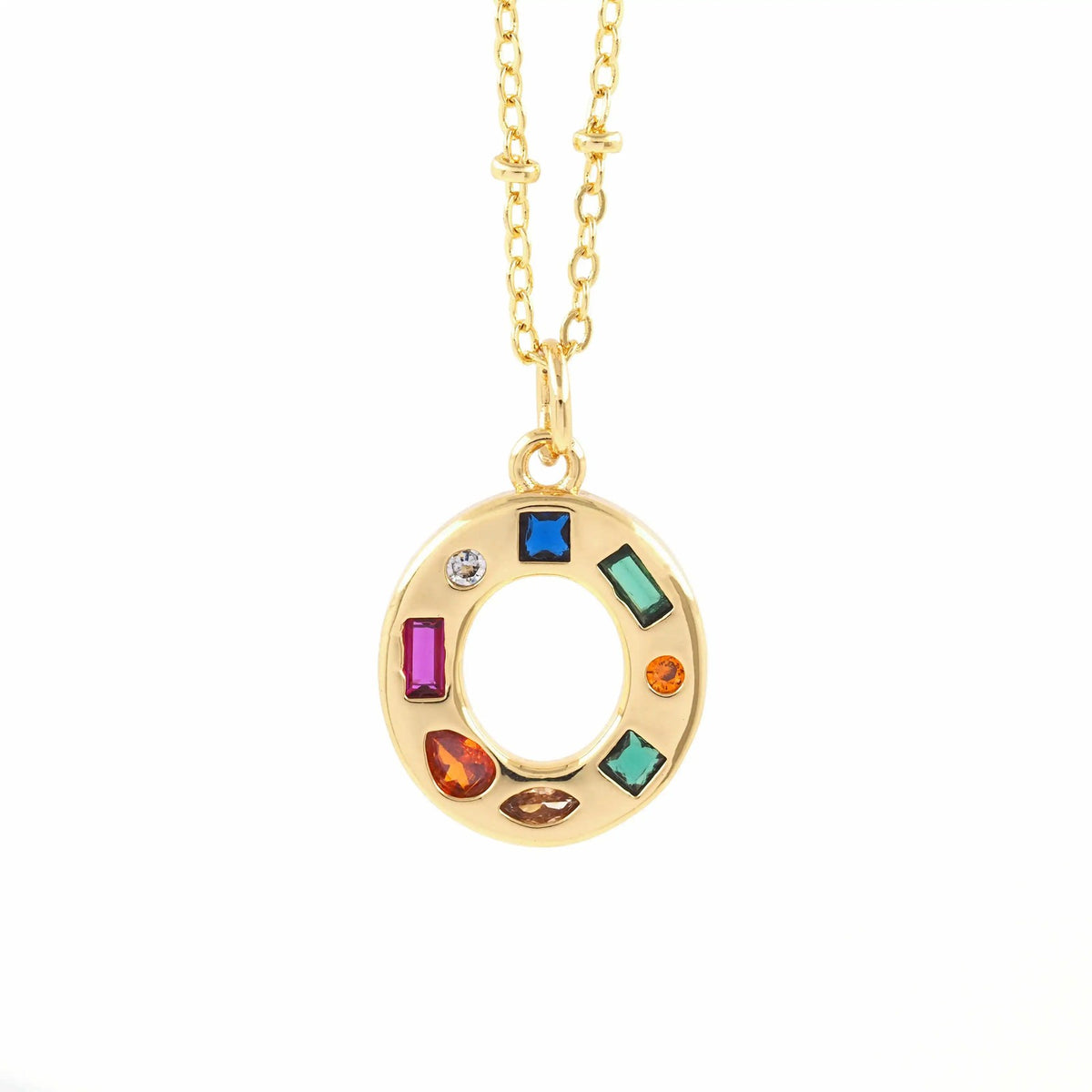 Colorful Initial Necklace
