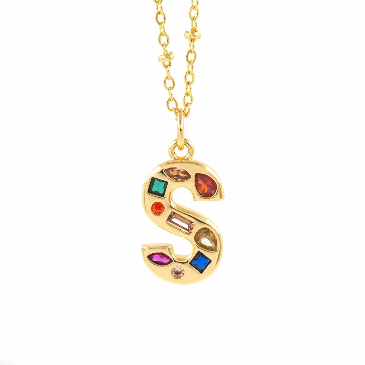 Colorful Initial Necklace