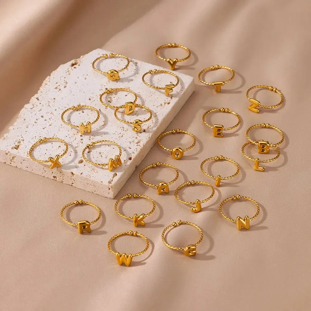 Twisted Initial Letter Ring