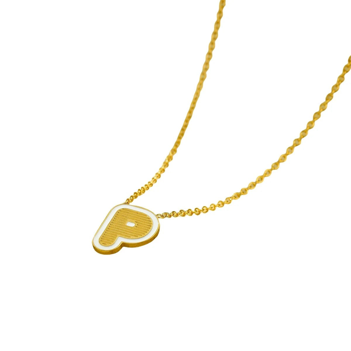 Initial Letter Pendant Necklace