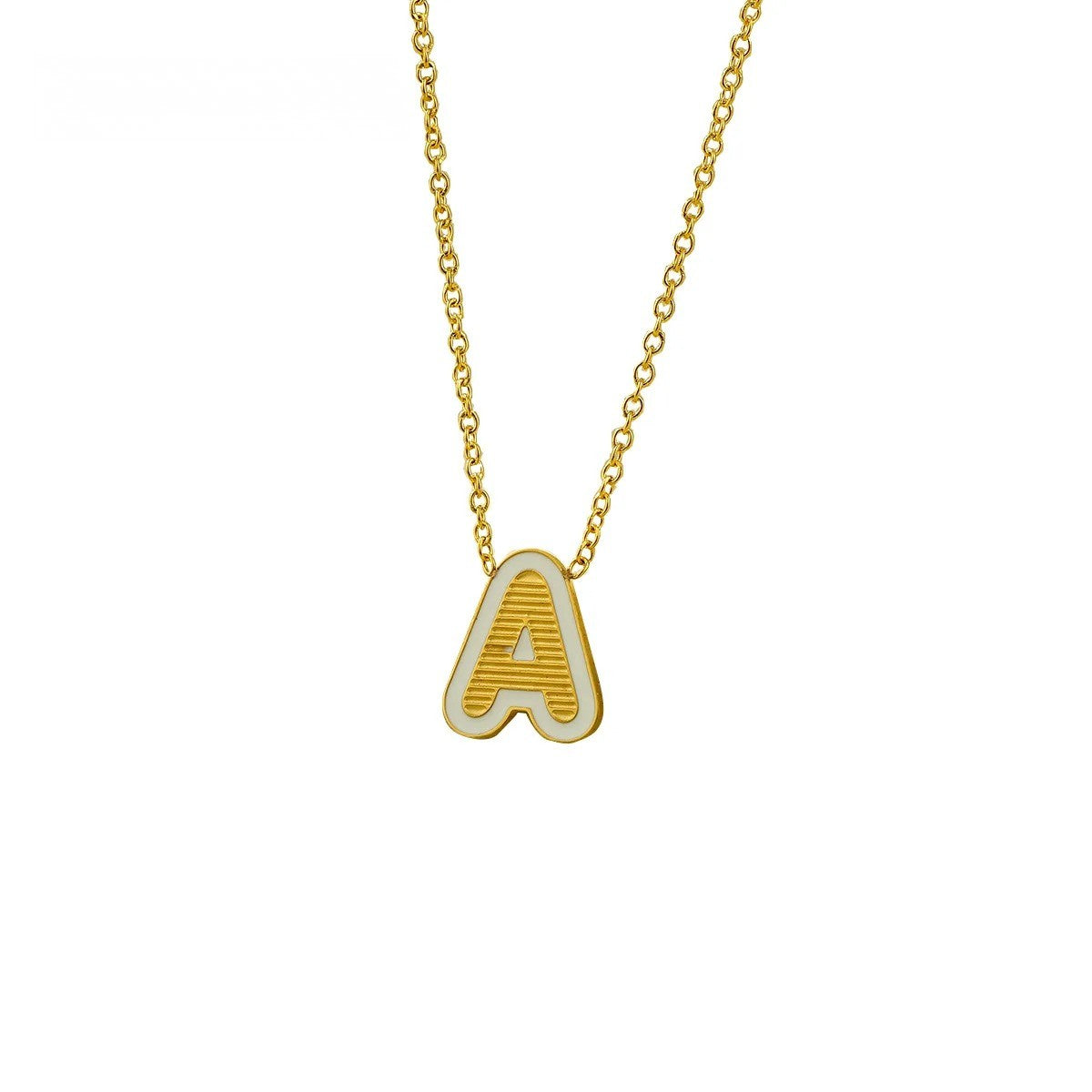 Initial Letter Pendant Necklace