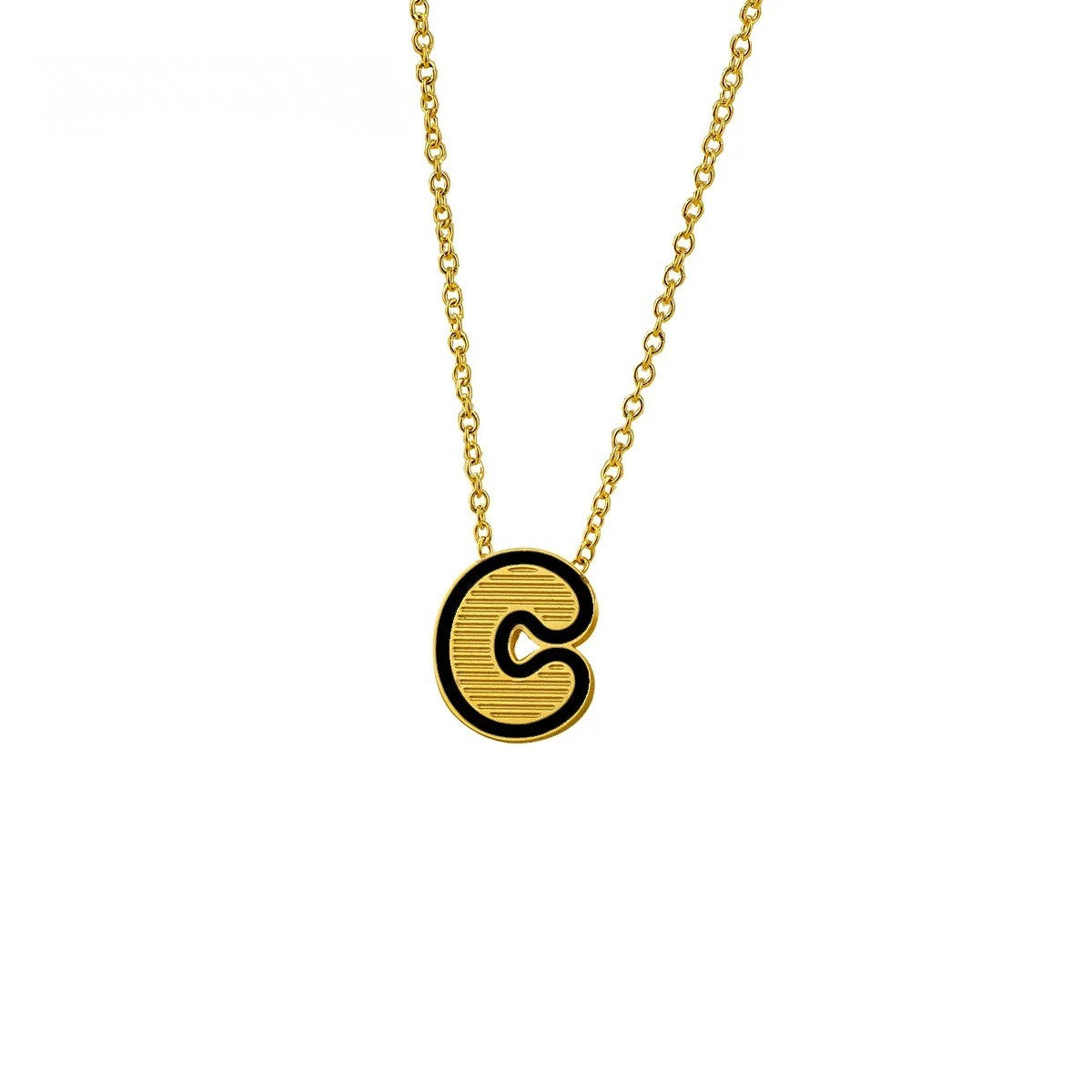 Initial Letter Pendant Necklace