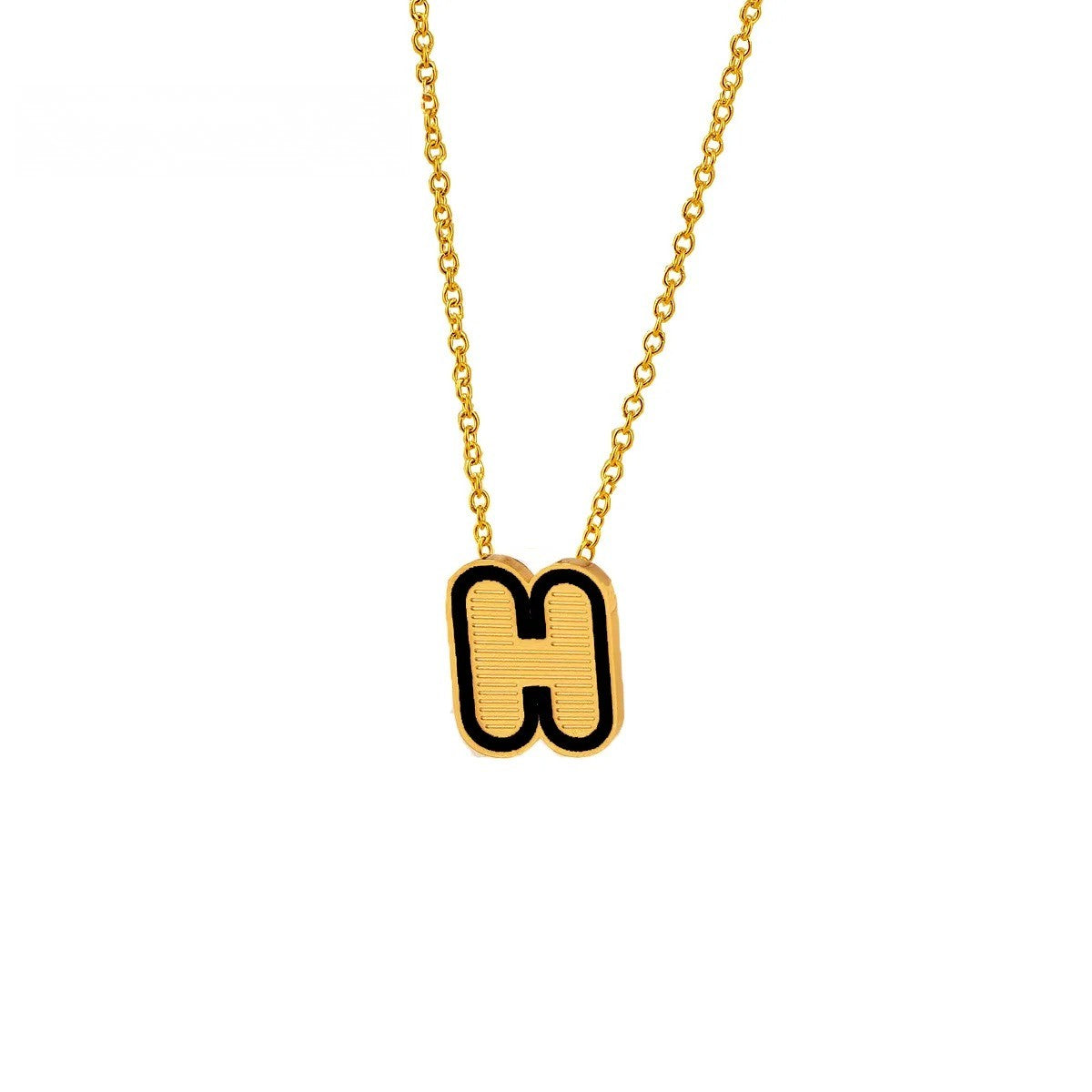 Initial Letter Pendant Necklace