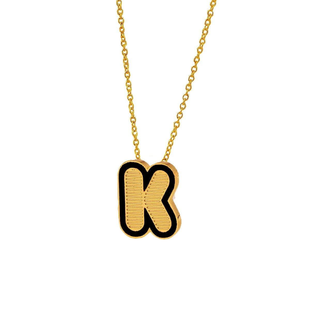 Initial Letter Pendant Necklace