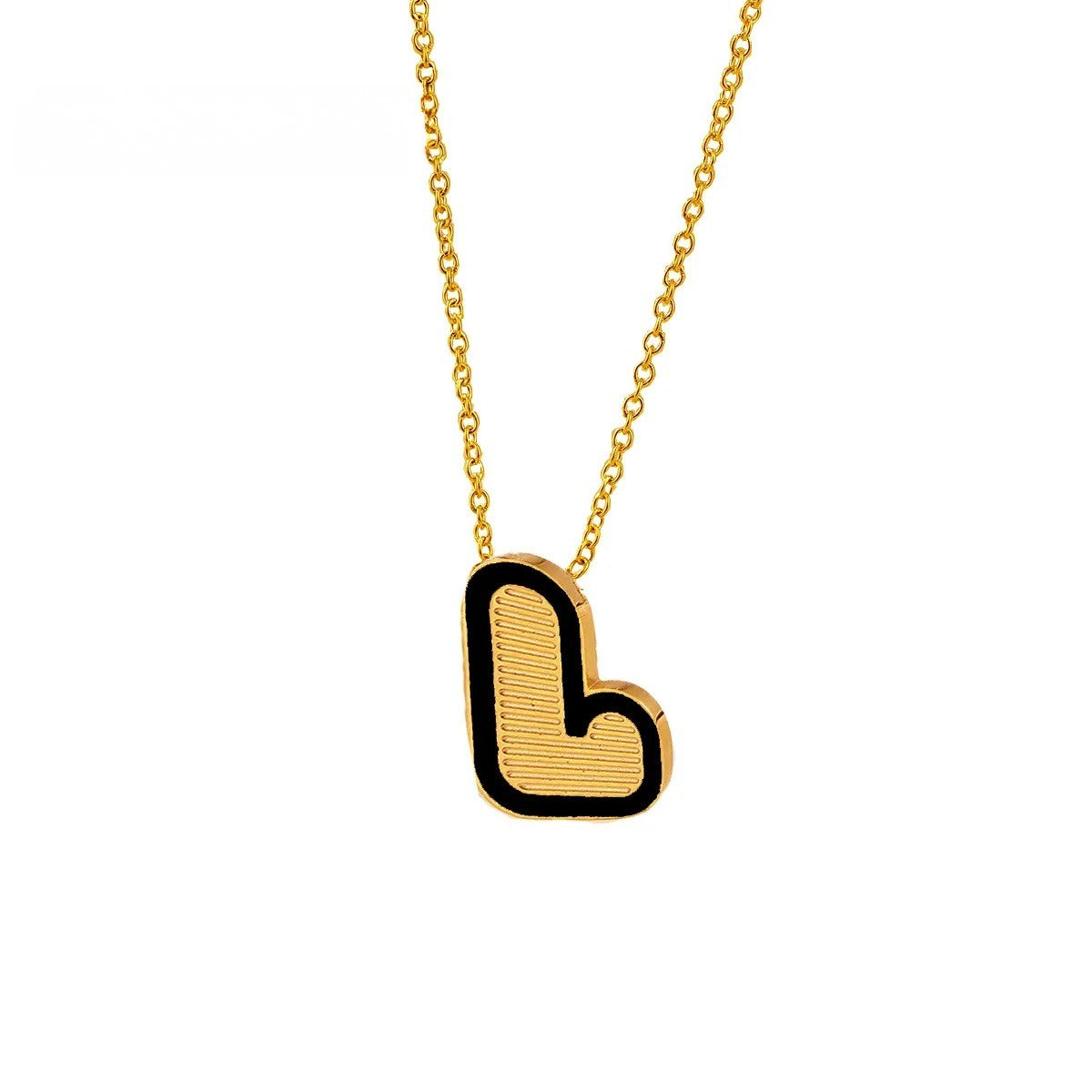 Initial Letter Pendant Necklace