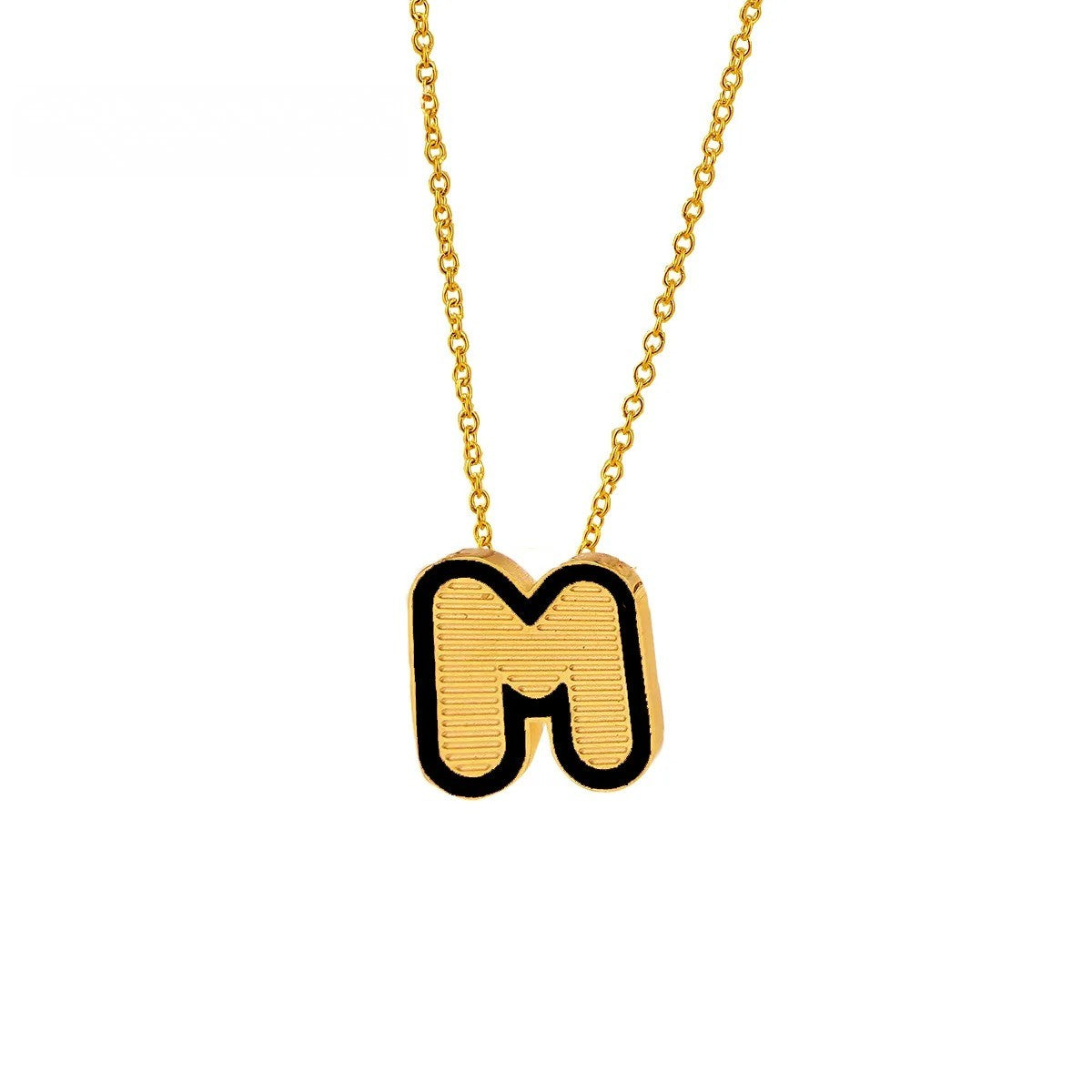 Initial Letter Pendant Necklace
