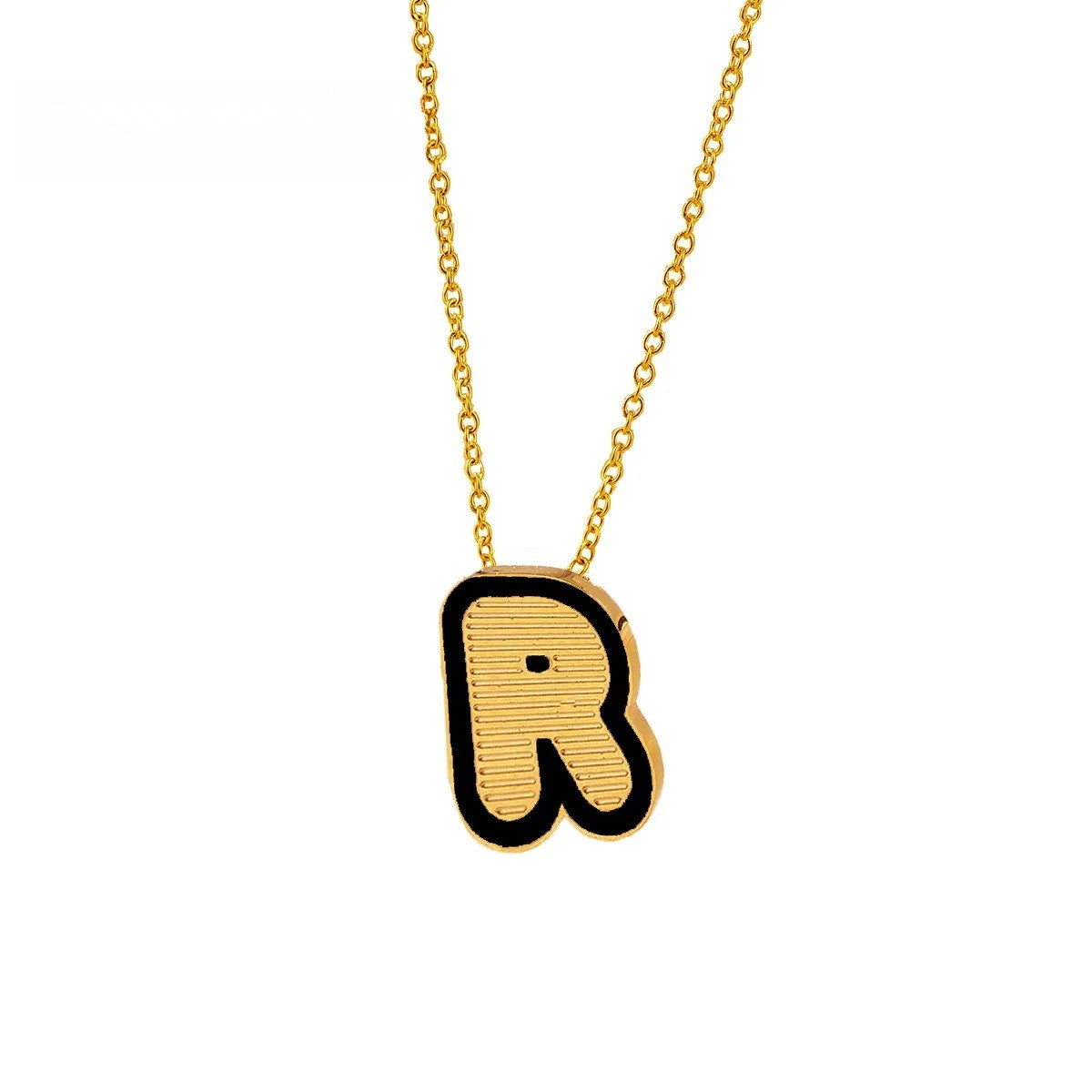 Initial Letter Pendant Necklace