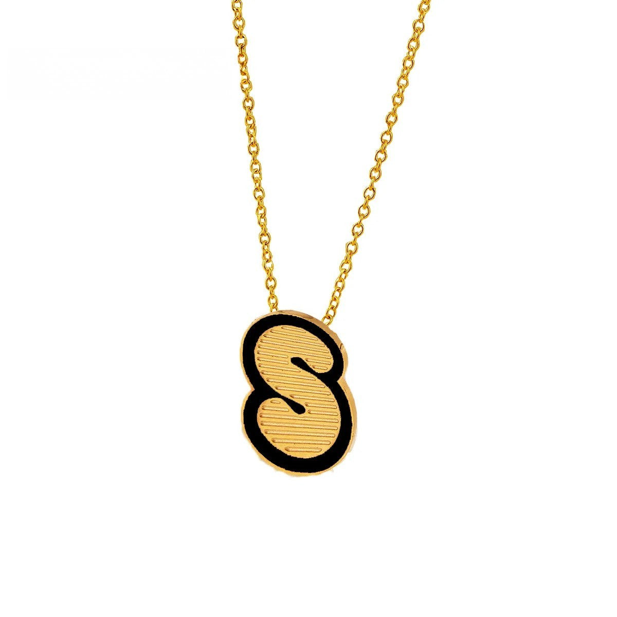 Initial Letter Pendant Necklace