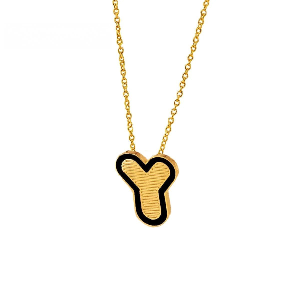 Initial Letter Pendant Necklace