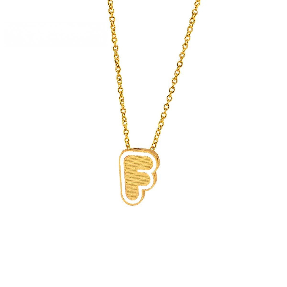 Initial Letter Pendant Necklace