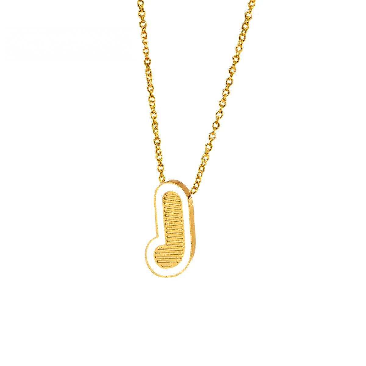 Initial Letter Pendant Necklace
